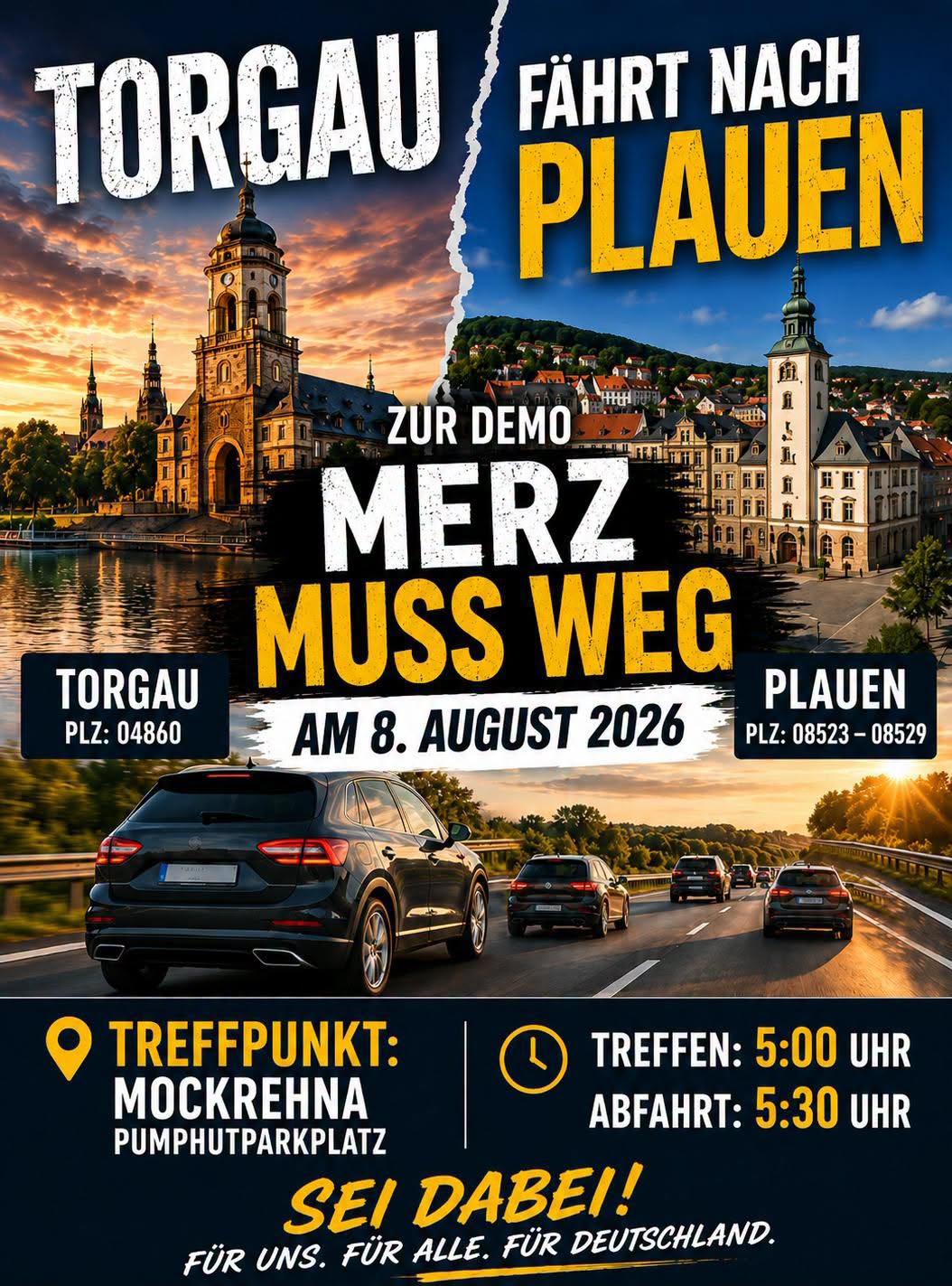 Torgau fährt nach Plauen